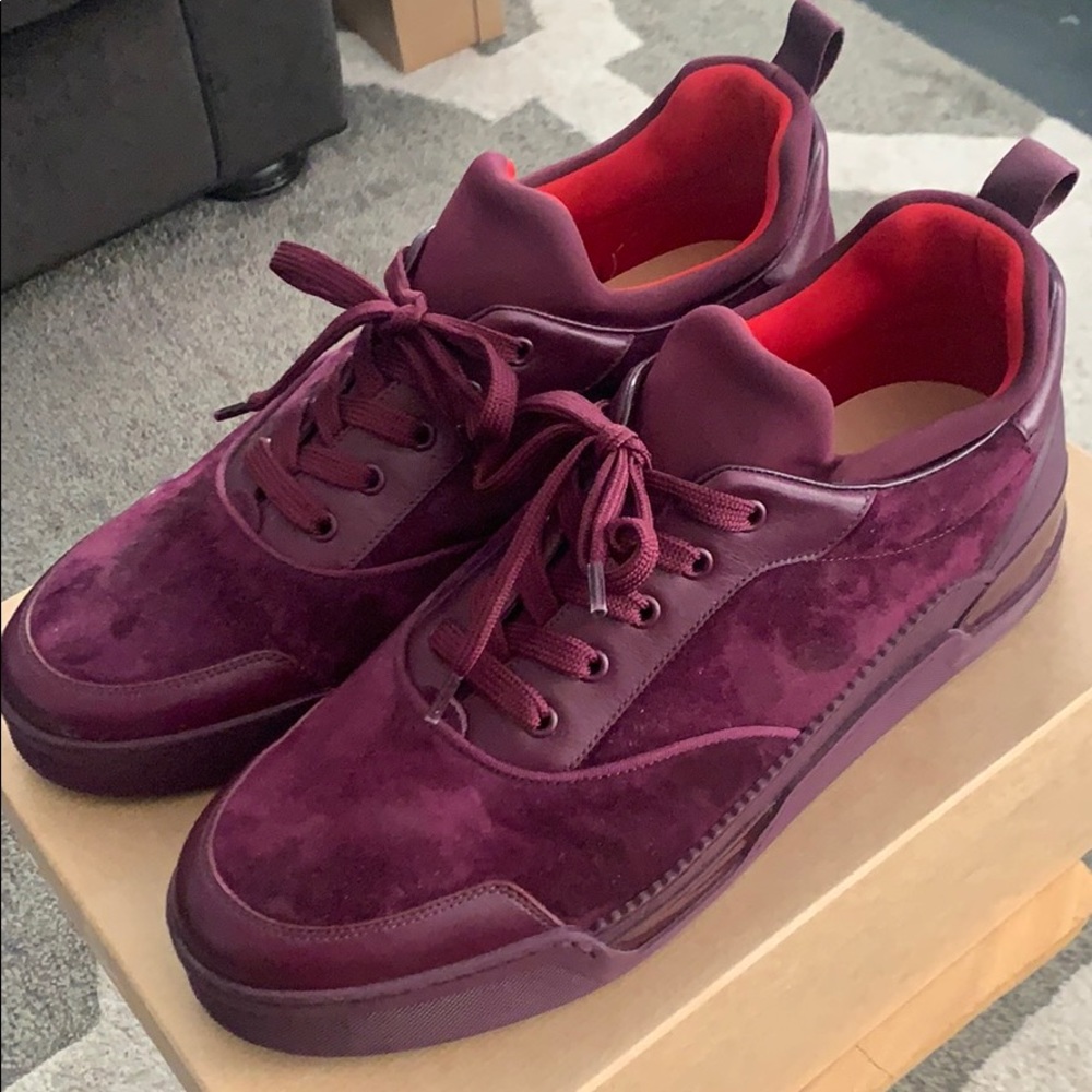 Christian Louboutin Aurelien Flat Calf Merlot